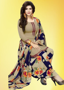 AYKA CLOTHINGS Crepe Printed Salwar Suit Material