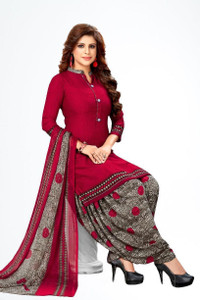 nayan Crepe Self Design Salwar Suit Material