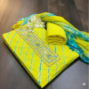 krishna boutique Pure Cotton Printed Salwar Suit Material