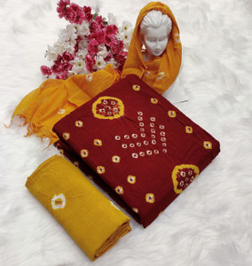 WILLMAKE Cotton Blend Printed Salwar Suit Material