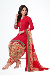 VERCO Crepe Printed Salwar Suit Material