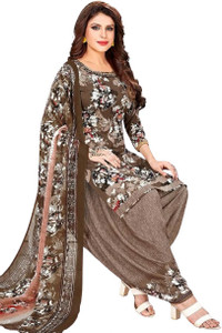 Aumki Crepe Paisley Salwar Suit Material