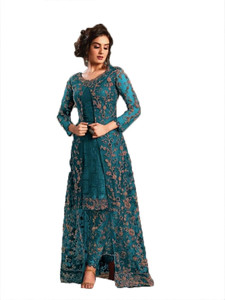 W ETHNIC Flared/A-line Gown