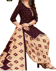 THIRA Crepe Printed Salwar Suit Material