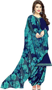VERCO Cotton Blend Printed Salwar Suit Material
