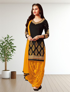 The Inithi Crepe Printed Salwar Suit Material