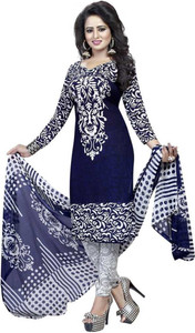VERCO Crepe Printed Salwar Suit Material