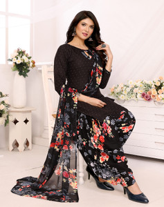 YASHIKA Crepe Printed Salwar Suit Material
