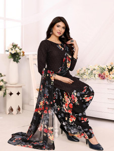 YASHIKA Crepe Printed Salwar Suit Material