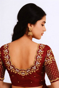 The White Rabbit Cotton Blend Embroidered Blouse Material