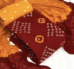 WINSSUTRA Cotton Blend Printed Salwar Suit Material