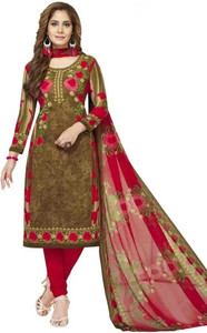 SIMPLYETHNIC Crepe Printed Salwar Suit Material