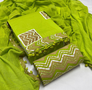 shriji fashion Pure Cotton Printed Salwar Suit Material