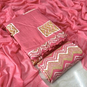 krishna boutique Pure Cotton Printed Salwar Suit Material