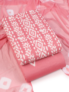 Sun Fashion And Lifestyle Cotton Blend Printed Kurta & Churidar Material