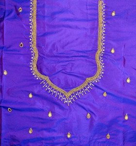 YUSUFFASHION Art Silk Self Design Blouse Material