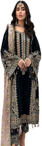 Usuwahifashion Georgette Embroidered Salwar Suit Material
