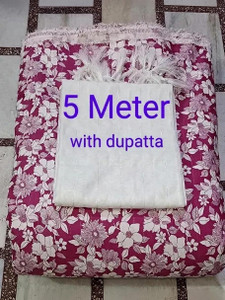 BUSHI Cotton Blend Floral Print Salwar Suit Material