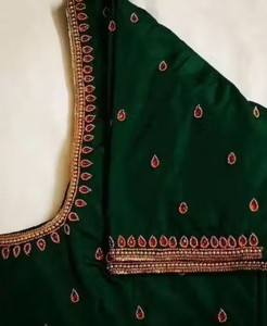 SAINAGARMENTS Art Silk Embellished Blouse Material