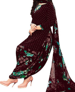 INITHI Crepe Paisley Salwar Suit Material