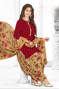 shyam enterprises Crepe Printed Salwar Suit Material