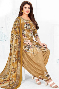 SEWDHAGA Crepe Printed Kurta & Patiyala Material
