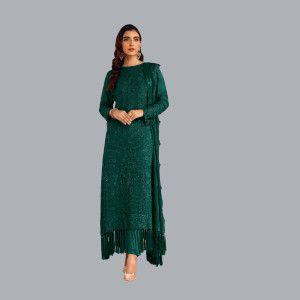 Pihu Fashion Georgette Embroidered Salwar Suit Material