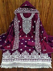 M FASHION Modal Embroidered Salwar Suit Material