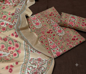 krishna boutique Pure Cotton Printed Salwar Suit Material
