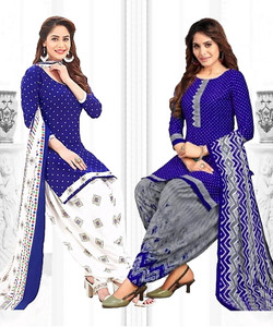YASHIKA Crepe Printed Salwar Suit Material