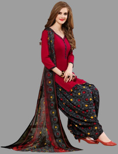 THIRA Crepe Printed Salwar Suit Material