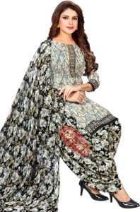 VERCO Crepe Paisley Salwar Suit Material