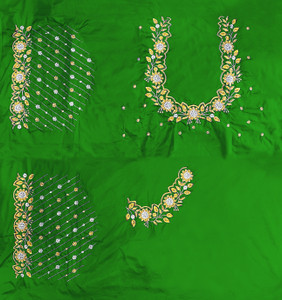 SRIBALAJIESTORE Art Silk Embellished Blouse Material