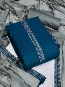 GROWMEETS Cotton Blend Printed Kurta & Churidar Material