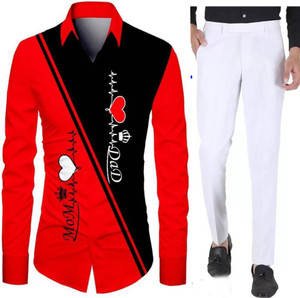 Babastore Polycotton Printed, Self Design, Graphic Print Shirt & Trouser Fabric