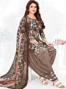 YASHIKA Crepe Printed Salwar Suit Material