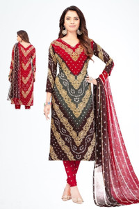 THIRA Crepe Printed Salwar Suit Material