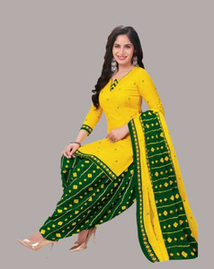 AYKA CLOTHINGS Crepe Floral Print Salwar Suit Material