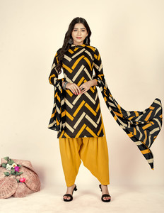 Kashvi Crepe Striped Salwar Suit Material