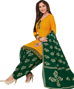 YASHIKA Crepe Printed Salwar Suit Material