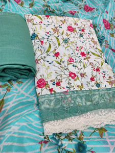 MYRAADESIGNER Pure Cotton Printed Salwar Suit Material