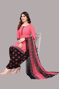 JESVI Crepe Printed Salwar Suit Material