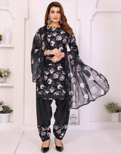 YASHIKA Crepe Printed Salwar Suit Material