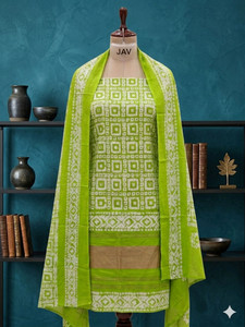 krishna boutique Pure Cotton Embroidered Salwar Suit Material