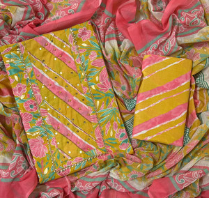 EJS Pure Cotton Printed Salwar Suit Material