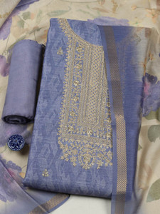 Meena Bazaar Chanderi Self Design Salwar Suit Material