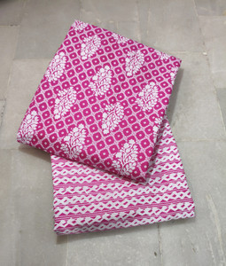 KURTIKRAFTS Cotton Blend Printed Kurta & Palazzo Material