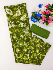 jungle herbs Cotton Blend Embroidered Kurta & Churidar Material