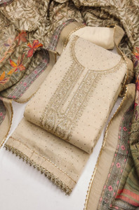 Tavas Chiffon Embroidered Salwar Suit Material