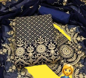 Stylebhawani Georgette Embroidered Salwar Suit Material